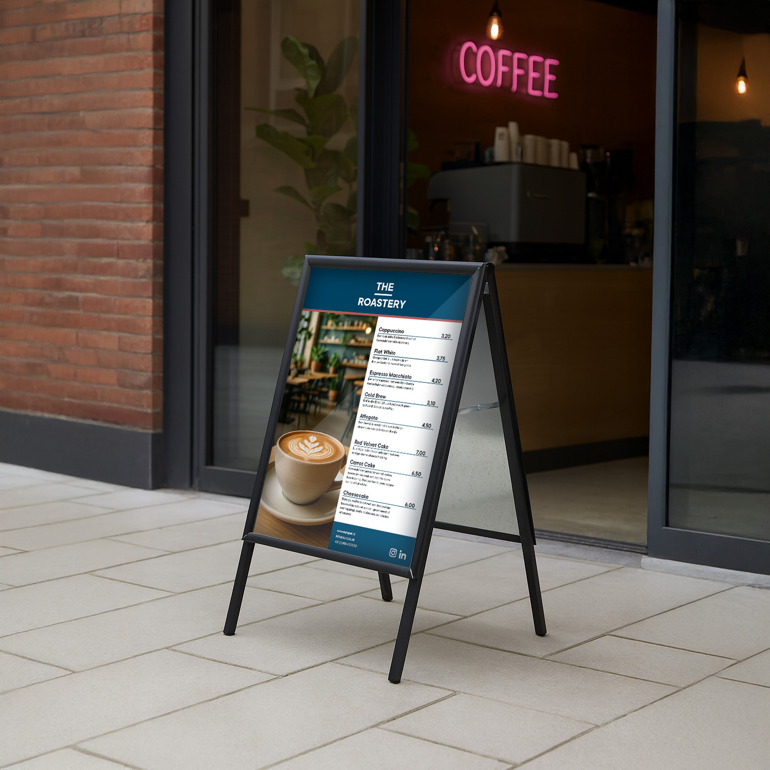 Europel Pavement Sign Economy A1 32 mm black