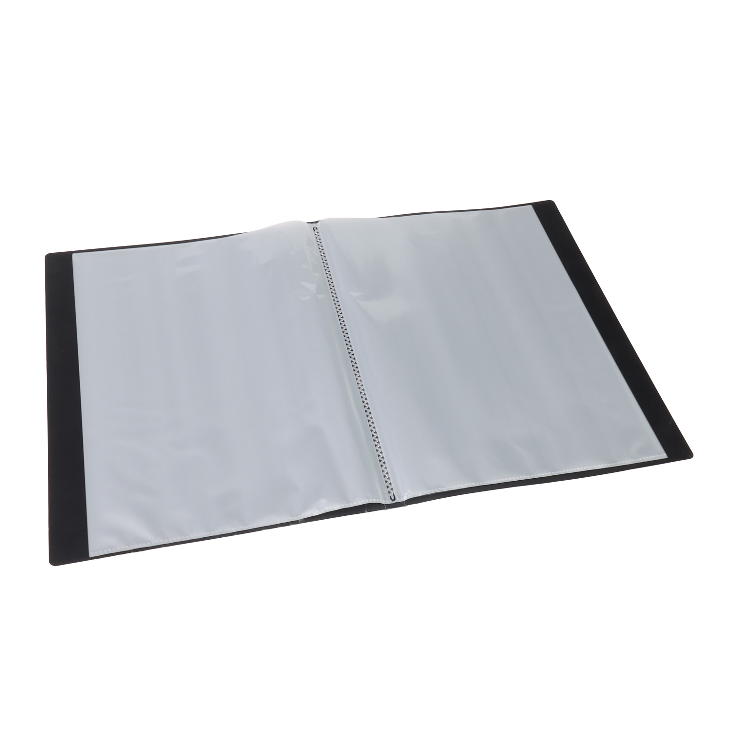 Europel Display Book Frontview A4 20 Pockets Black