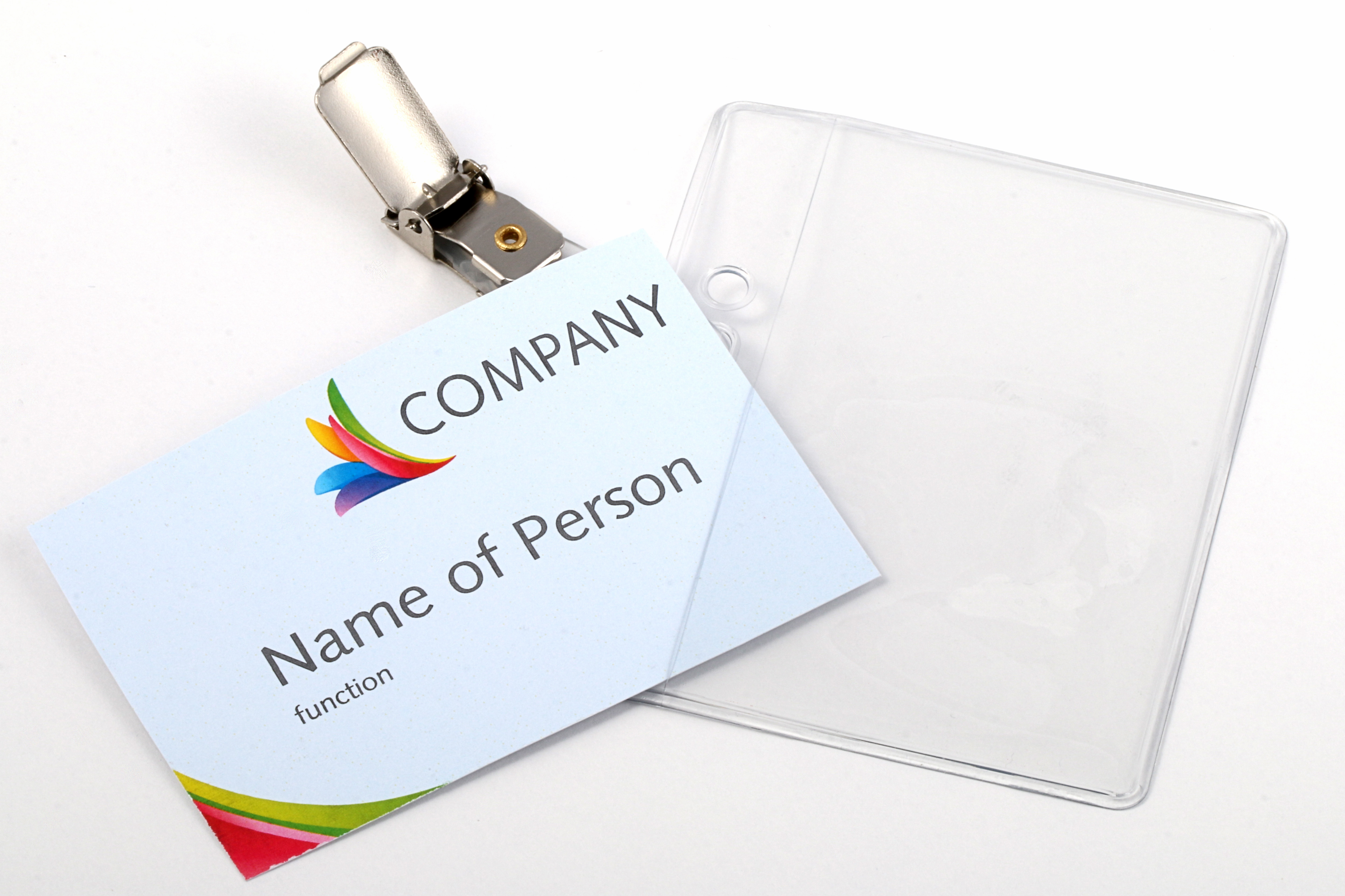 Europel Badge Strip + Clip 90 x 60 mm/24 pieces