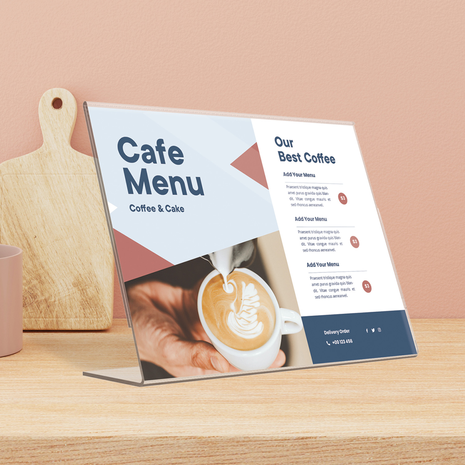 Europel Sign Holder L-standard A4 Landscape Acryl