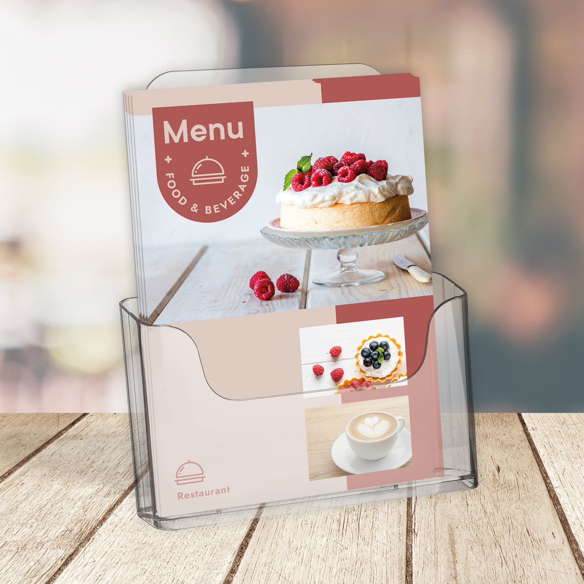Europel Brochure Holder A4 Table/Wall 41 mm