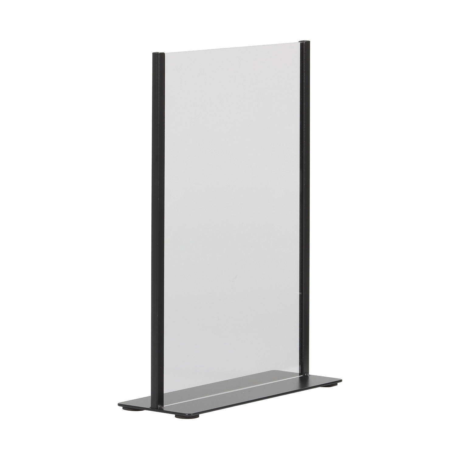 Europel Card holder black metal with acrylic A4 signboard