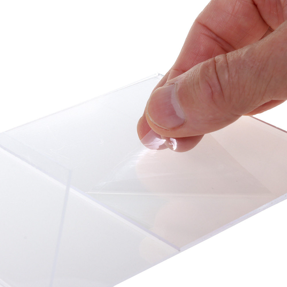 Europel Cardholder Budget L-Stand A6 1.5 mm Portrait Acrylic – Set of 10