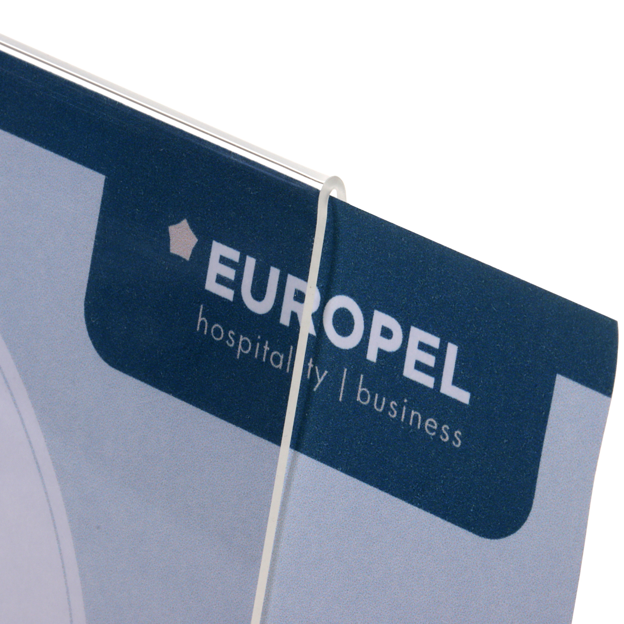 Europel Cardholder Budget L-Stand A5 1.5 mm Landscape Acrylic – Set of 5