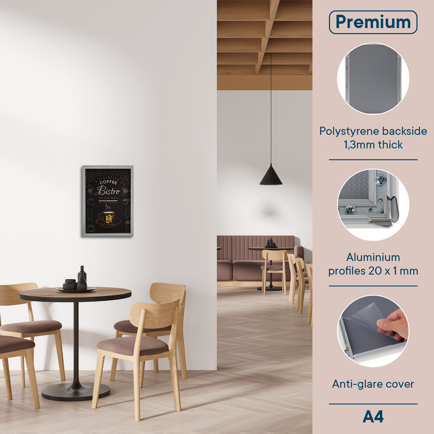 Europel Snap Frame Premium A4 20 mm