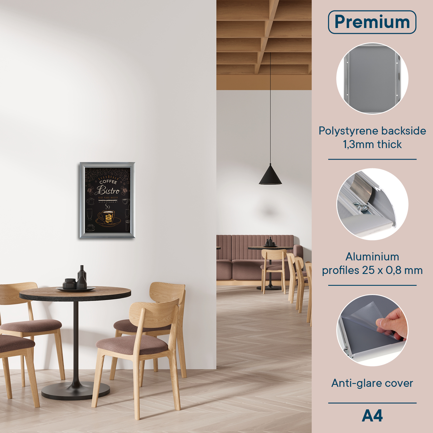 Europel Snap Frame Premium A4 25 mm