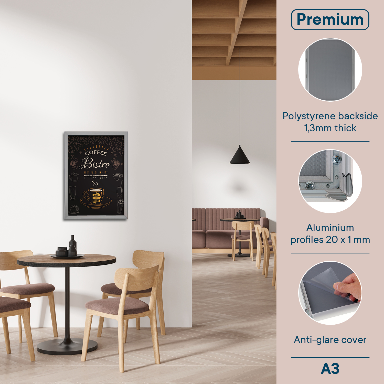 Europel Snap Frame Premium A3 20 mm