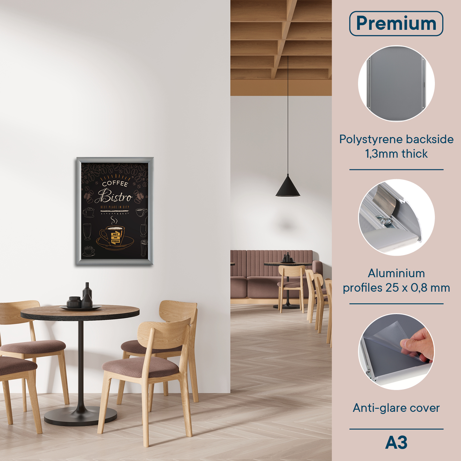 Europel Snap Frame Premium A3 25 mm
