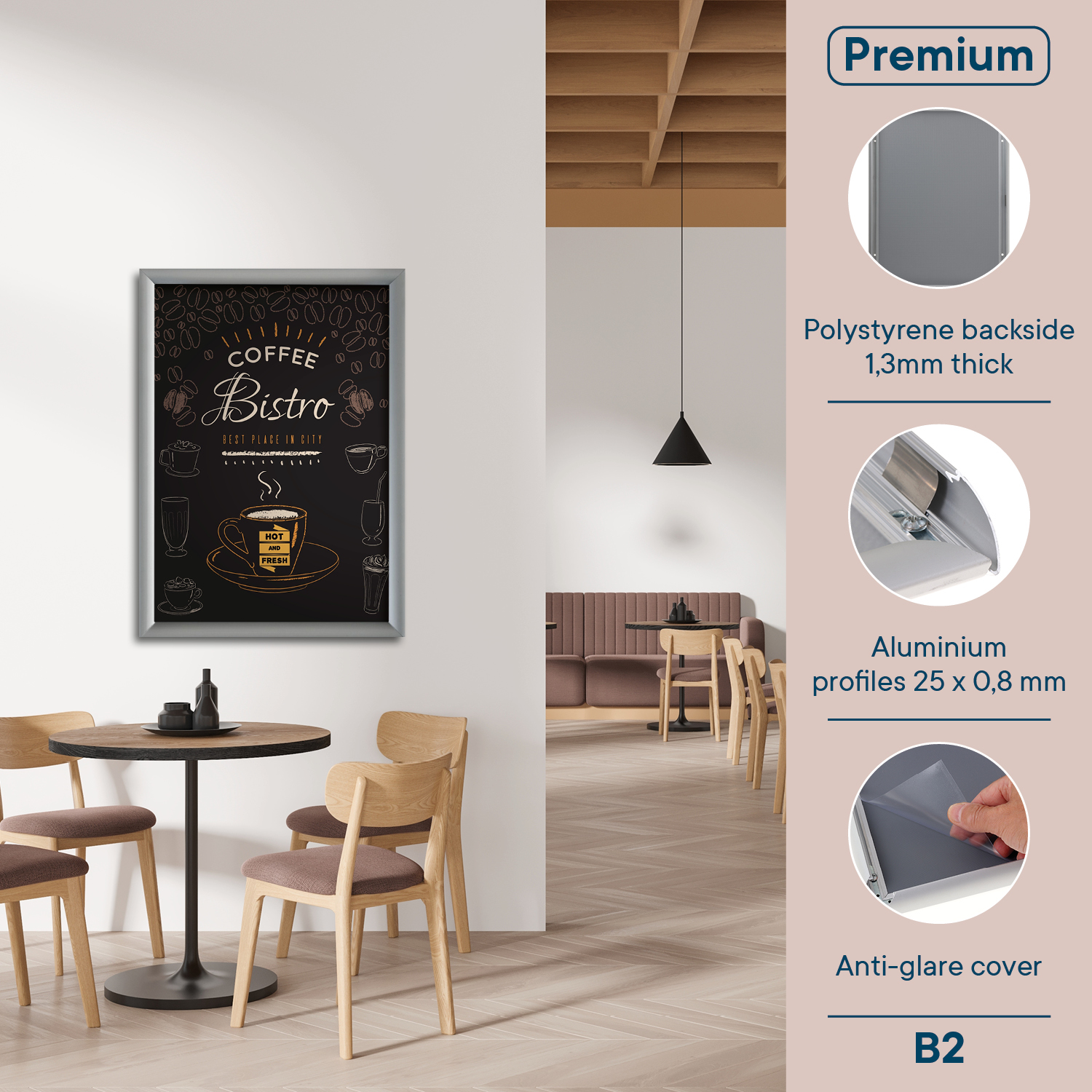 Europel Snap Frame Premium B2 25 mm
