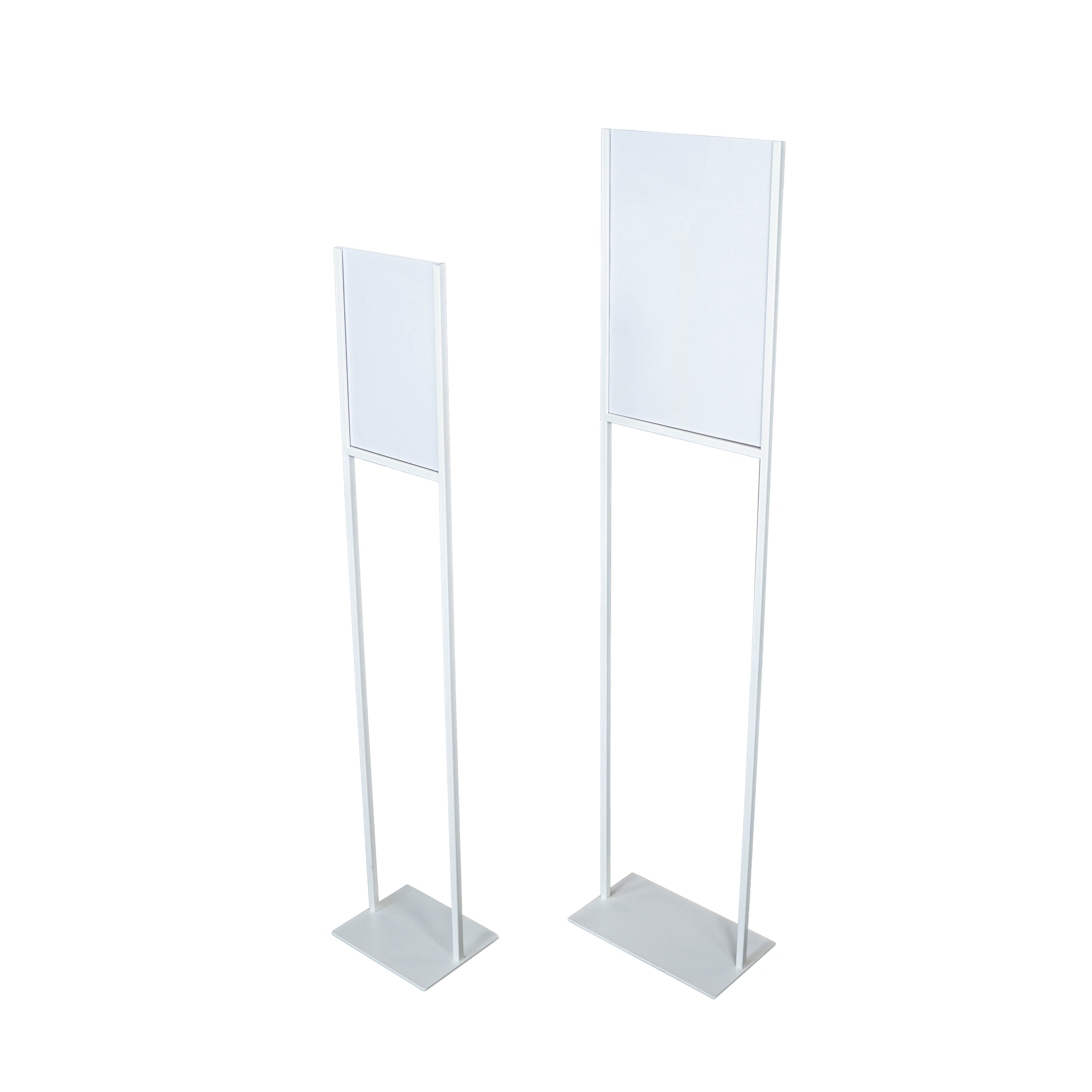 Europel Info Stand - Metal with Acrylic Panel - A3 - White