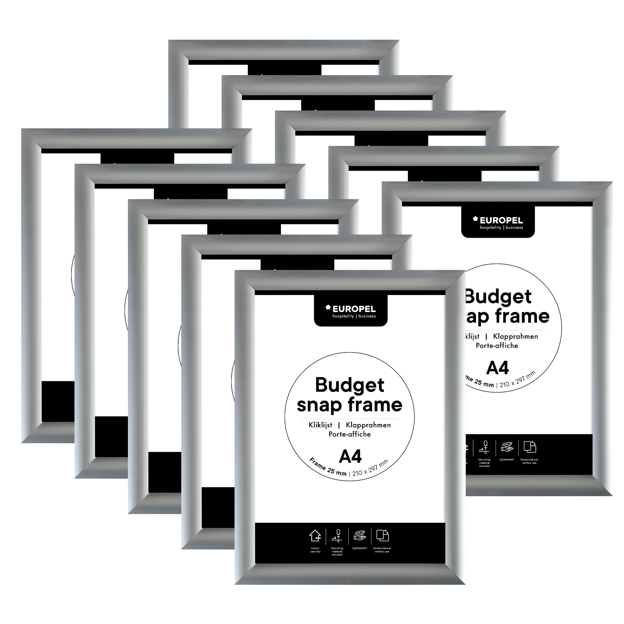 Snap Frame Europel Budget A4 25mm / 10 piecesSnap Frame Europel Budget A4 25mm / 10 pieces