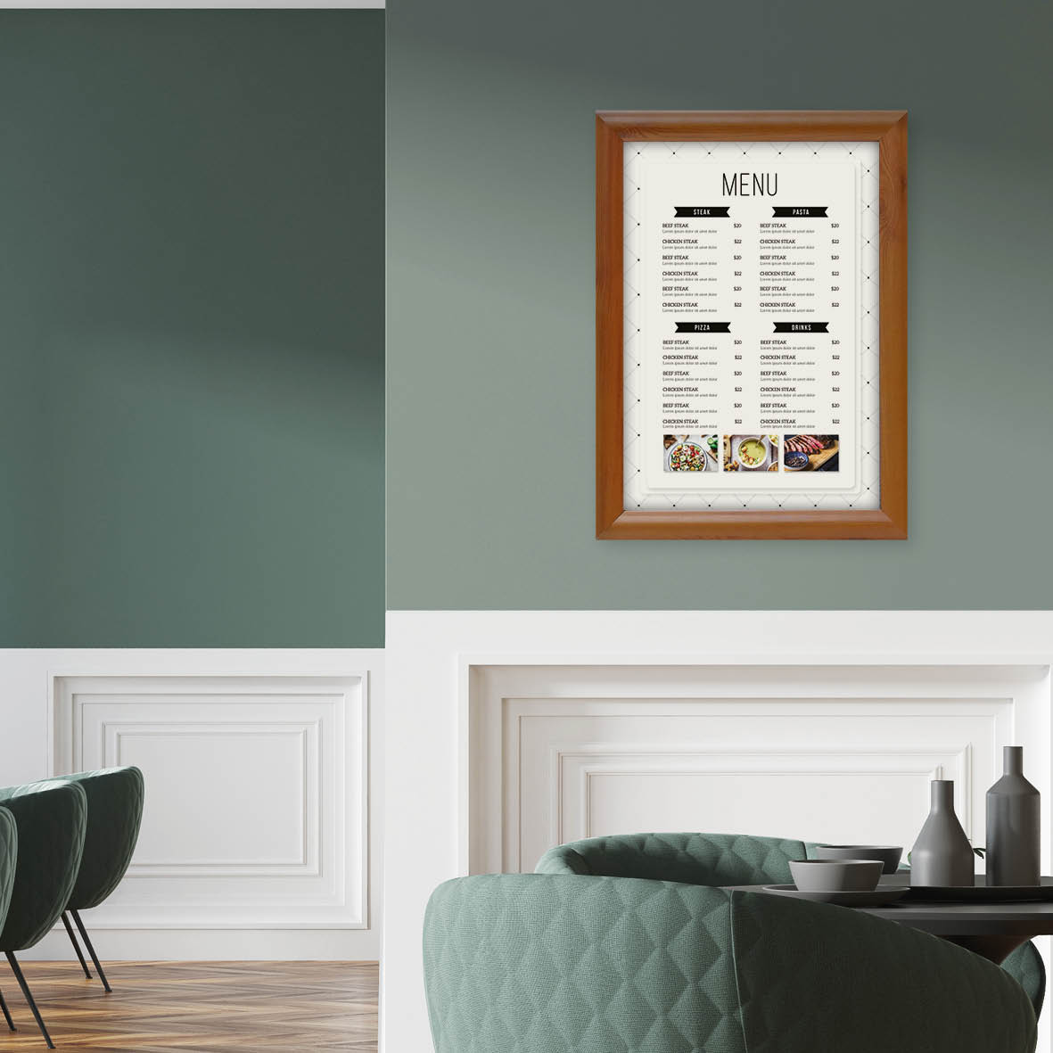 Europel Snap Frame Premium A4 25 mm Wooden Look