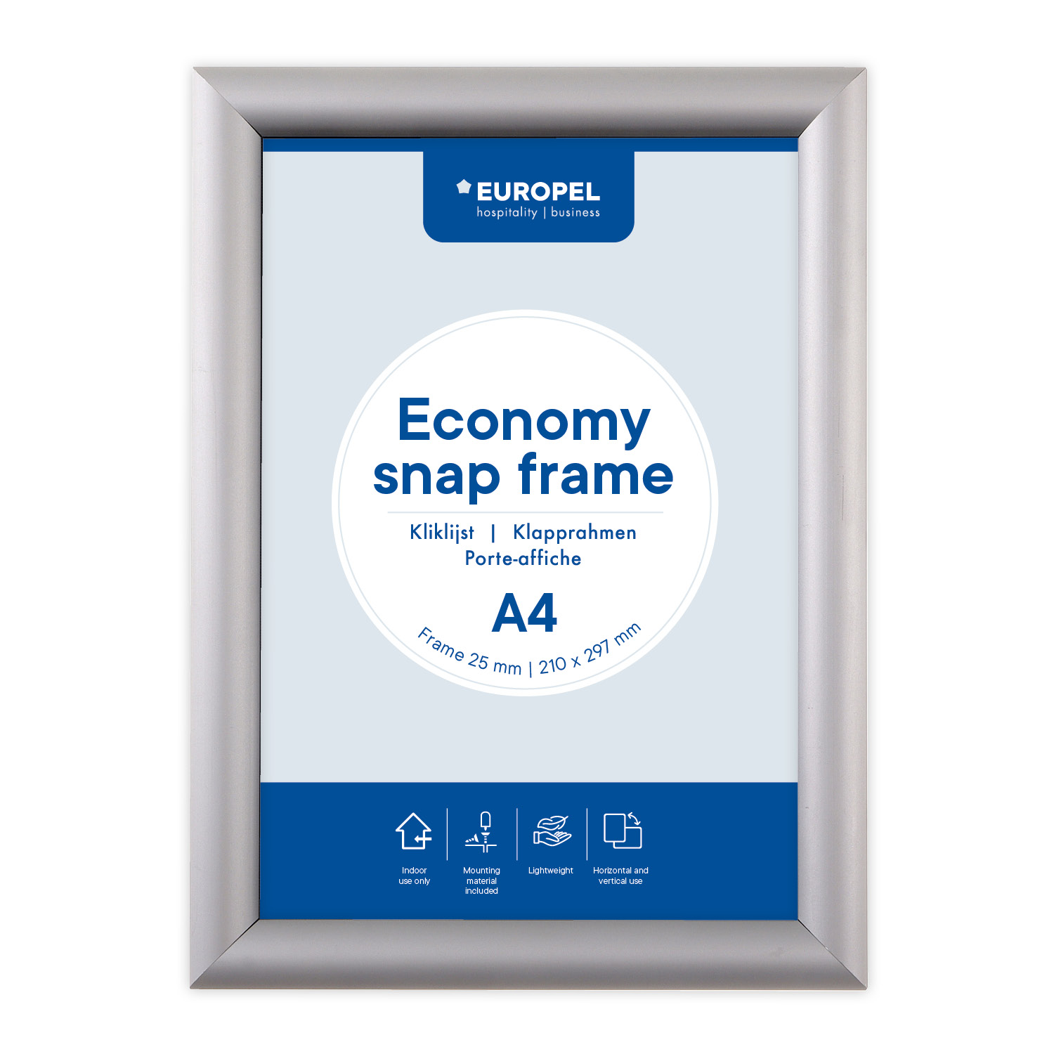 Snap Frame Europel Economy A4 25mmSnap Frame Europel Economy A4 25mm