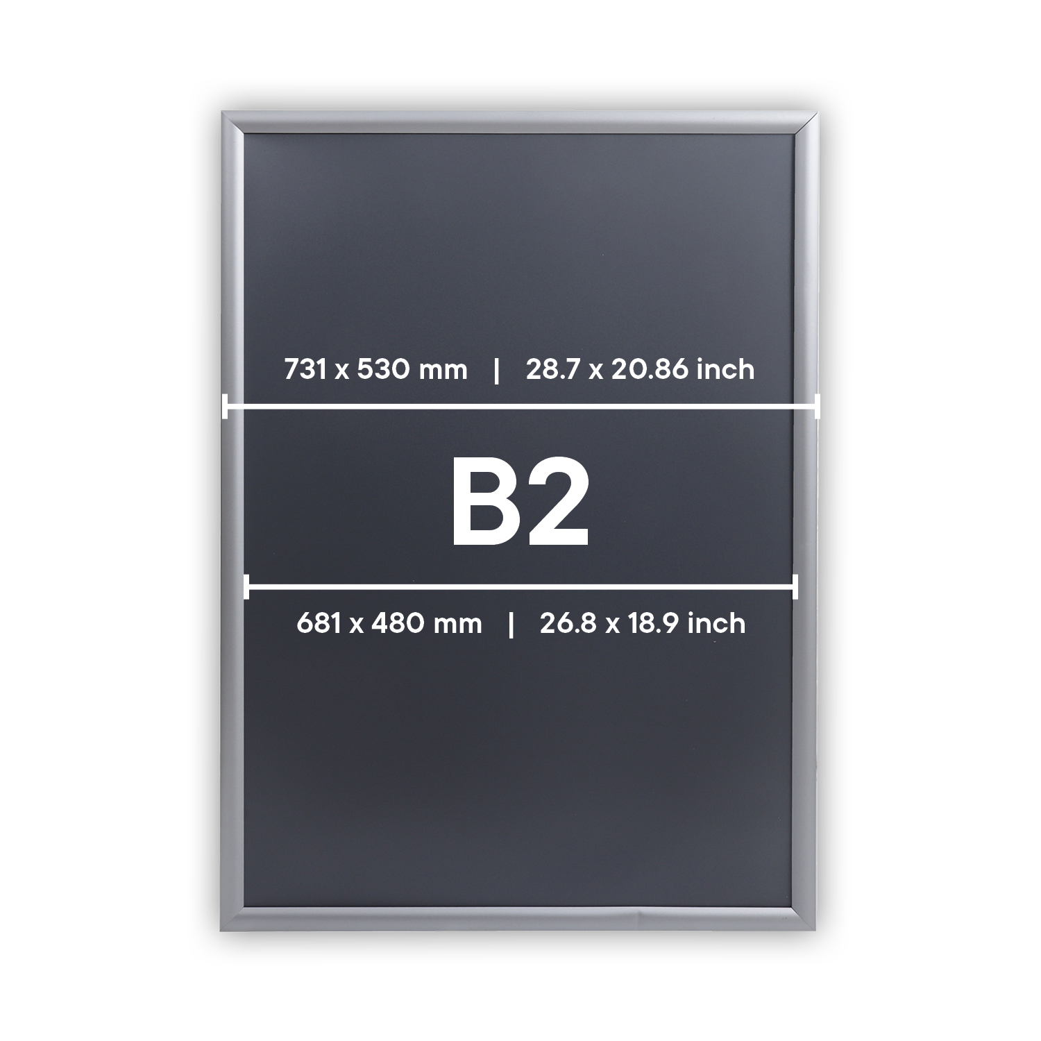 Europel Snap Frame Economy B2 25 mm