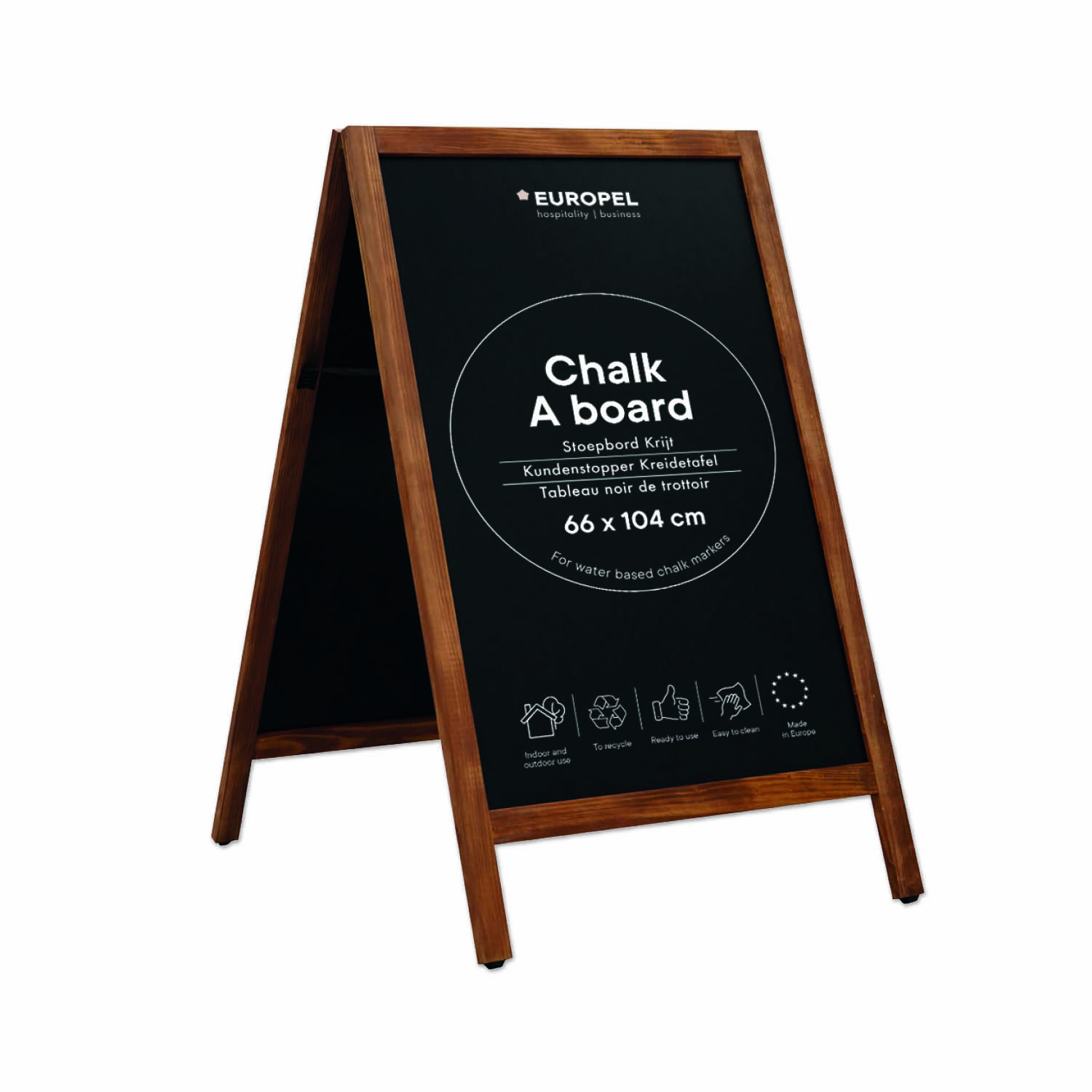 Chalk A board Europel 660x1040 mm Natural