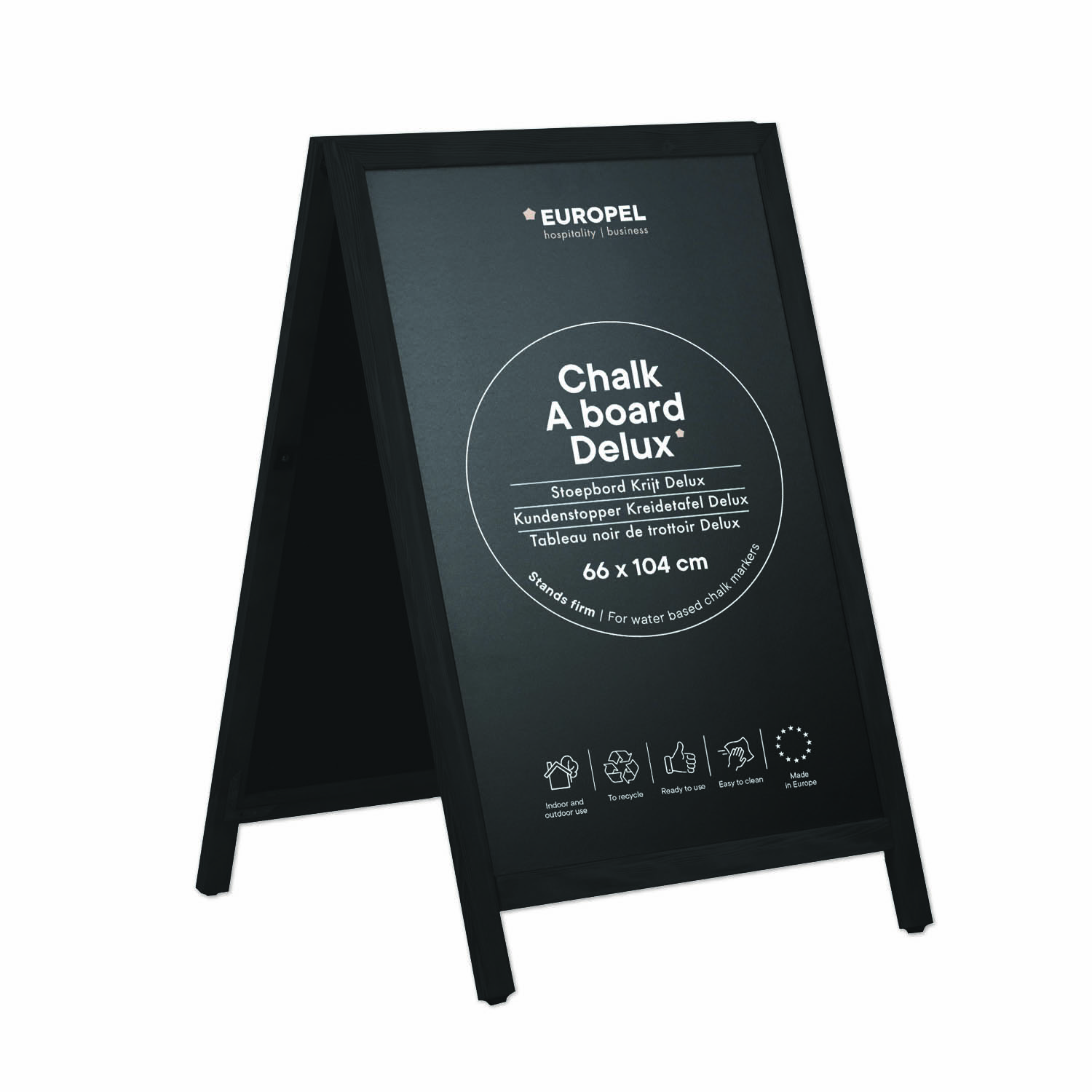 Europel Chalkboard 660 x 1040 mm DELUX Black