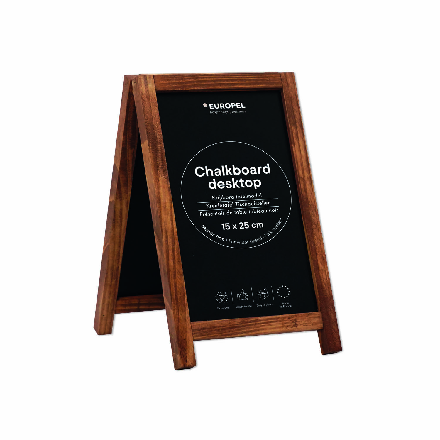 Europel Chalk Board Desk Top Mini Natural