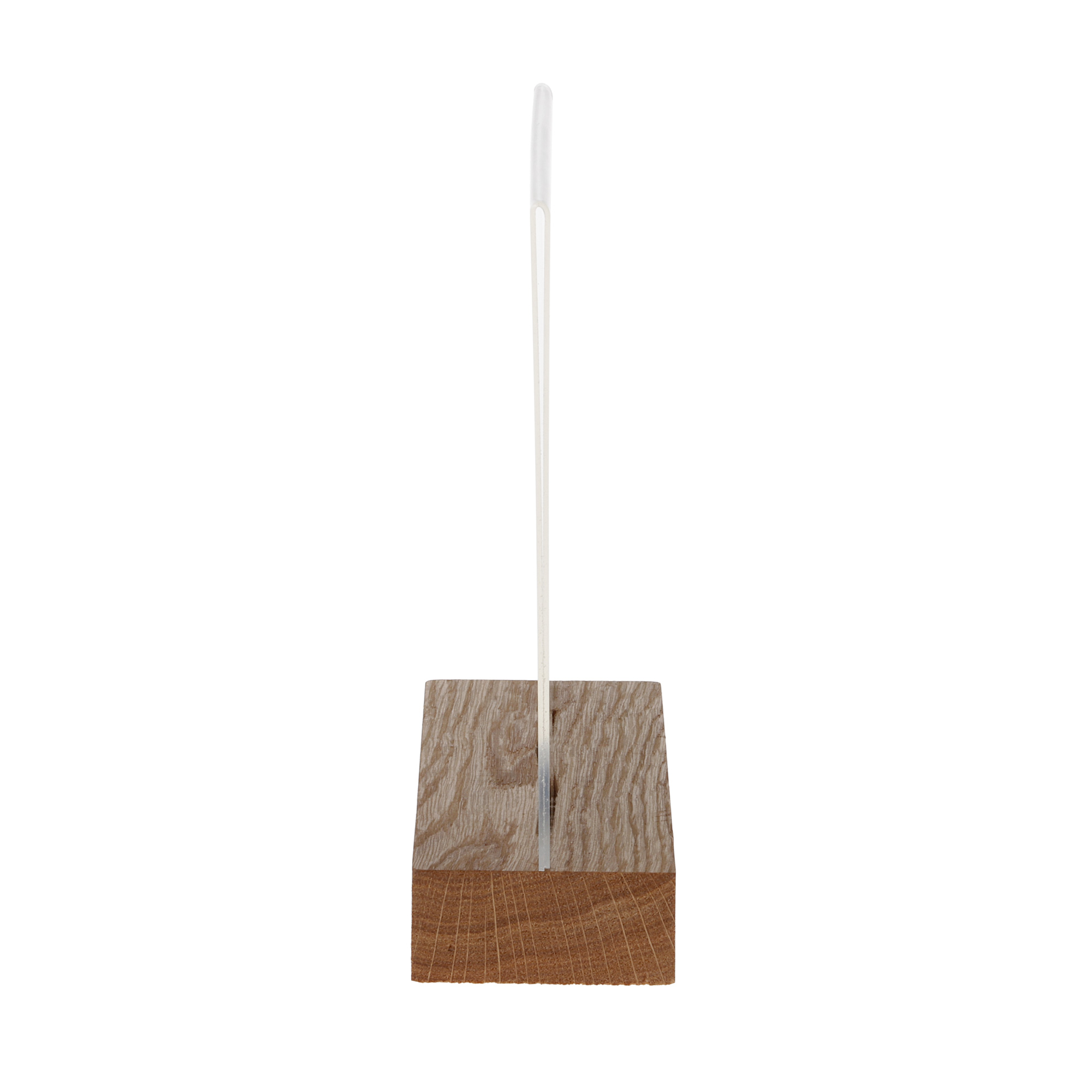 Europel Cardholder Acrylic with Wooden Base A5 Landscape – Premium Display Stand
