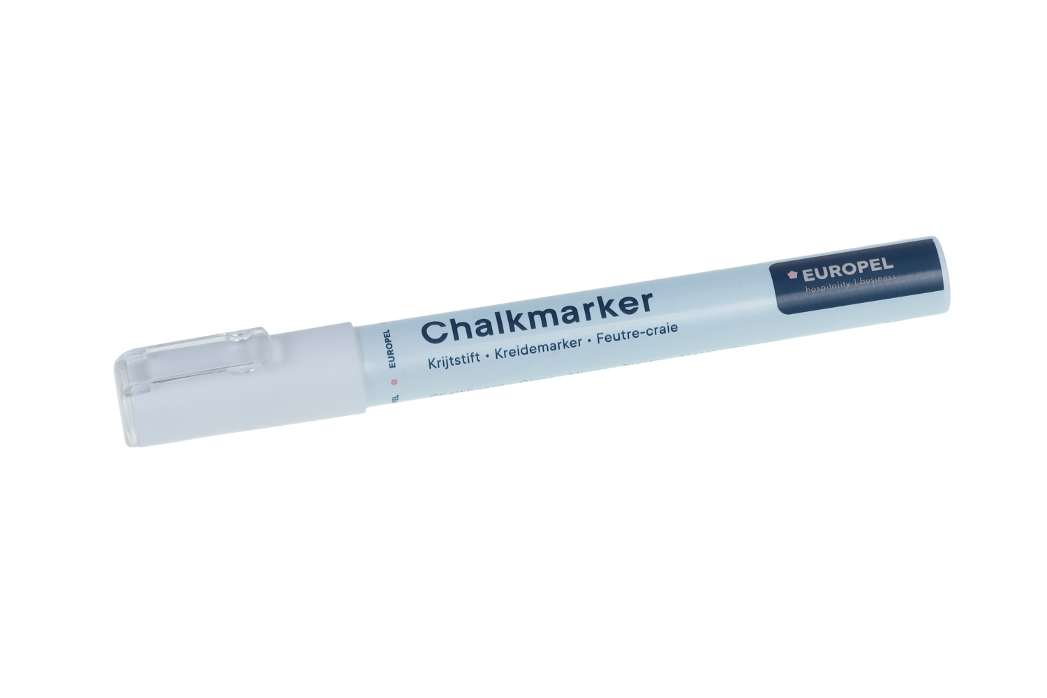 Europel Chalk Marker 1-3 mm White Blister 1 pc