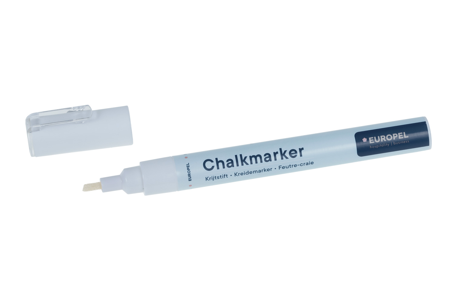 Europel Chalk Marker 1-3 mm White Blister 1 pc