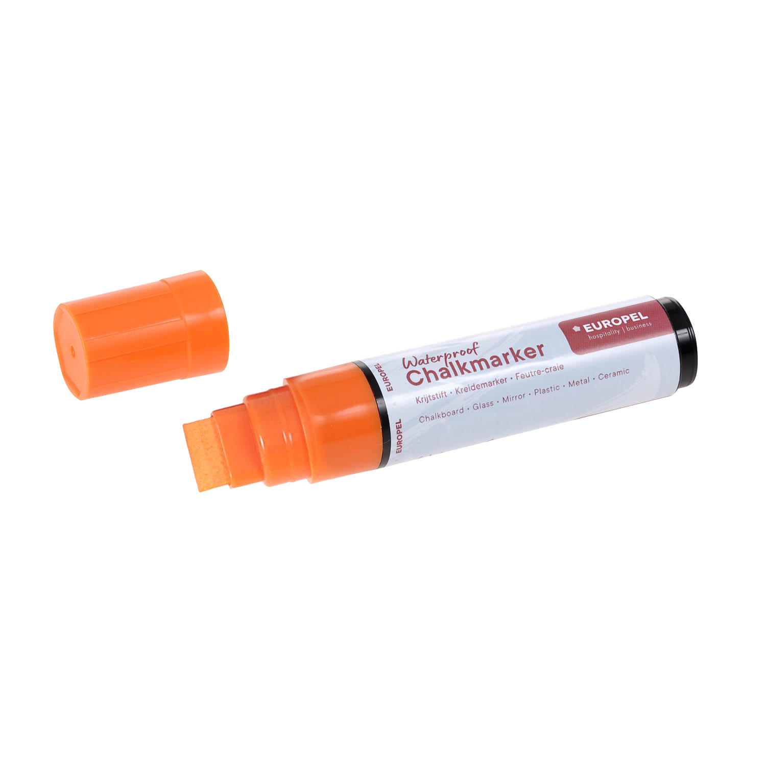 Europel Chalk Marker Waterproof 15 mm Assorted Colours PVC BOX 8 pcs