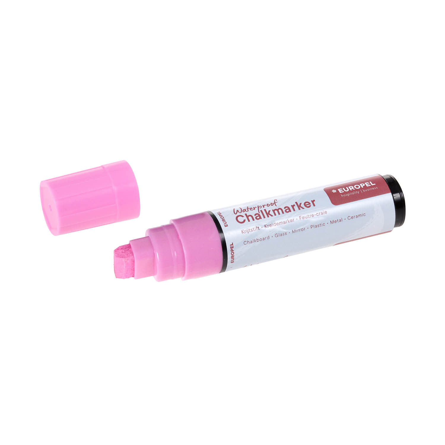 Europel Chalk Marker Waterproof 15 mm Assorted Colours PVC BOX 8 pcs