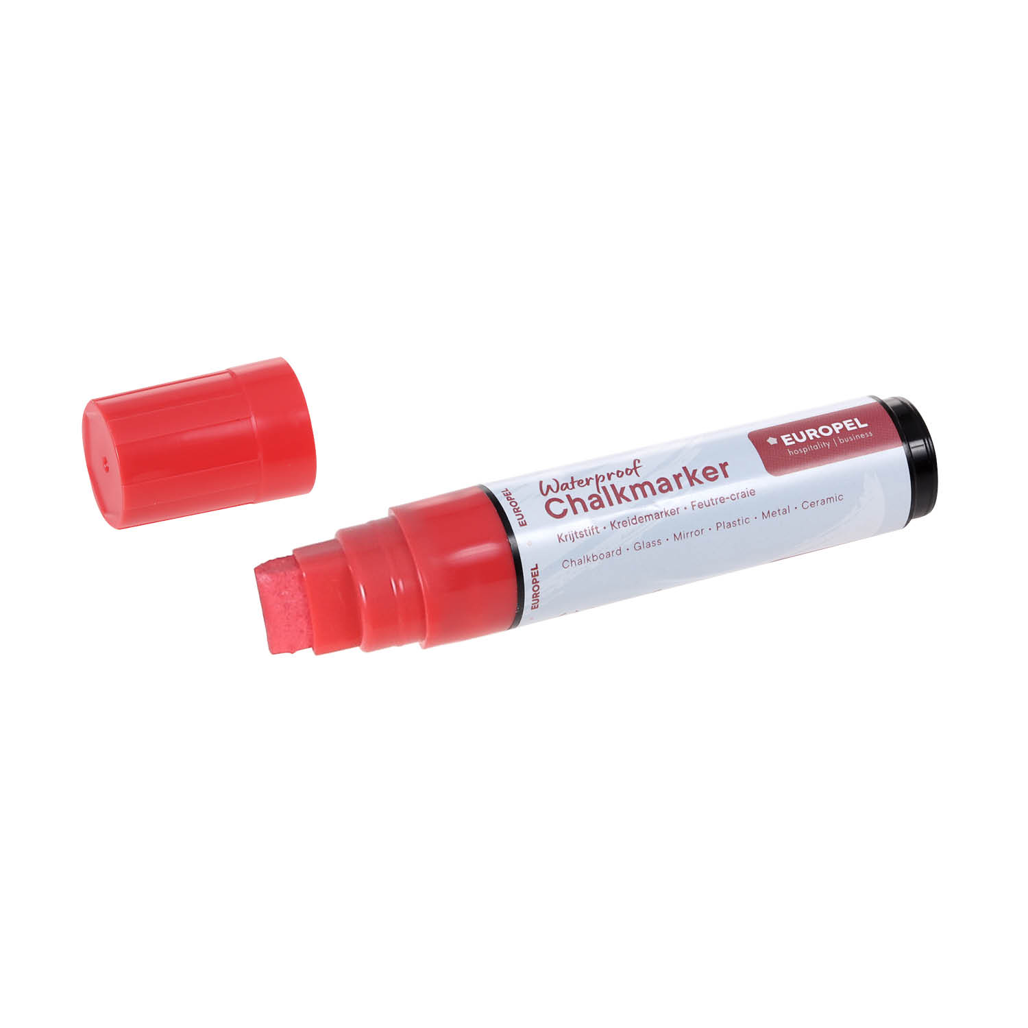 Europel Chalk Marker Waterproof 15 mm Assorted Colours PVC BOX 8 pcs