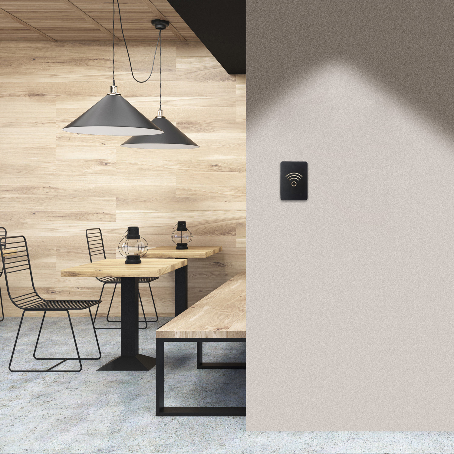Pictogram sign Europel wifi black