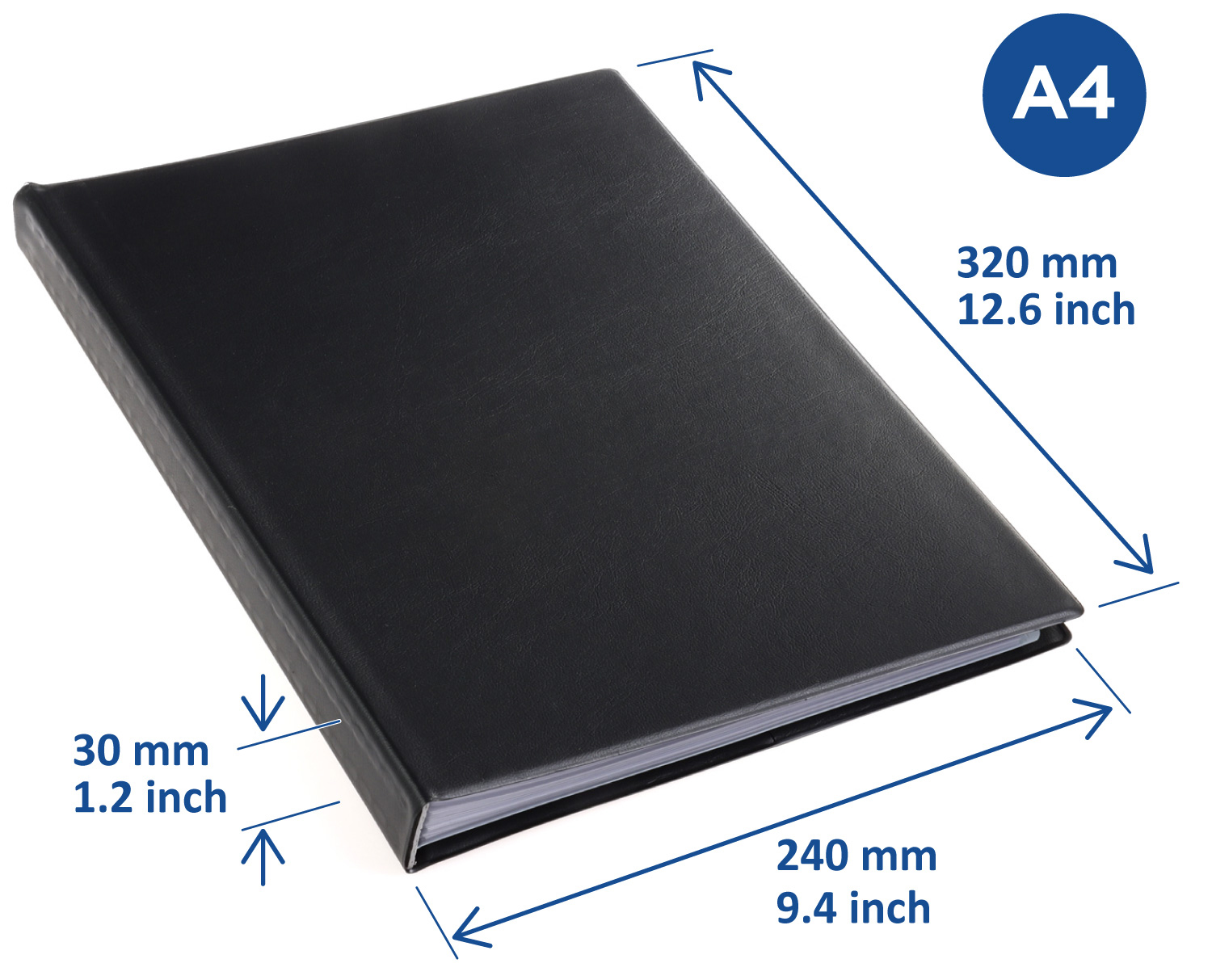 Display book Rillstab Original A4 Black 60 Pockets - Europel