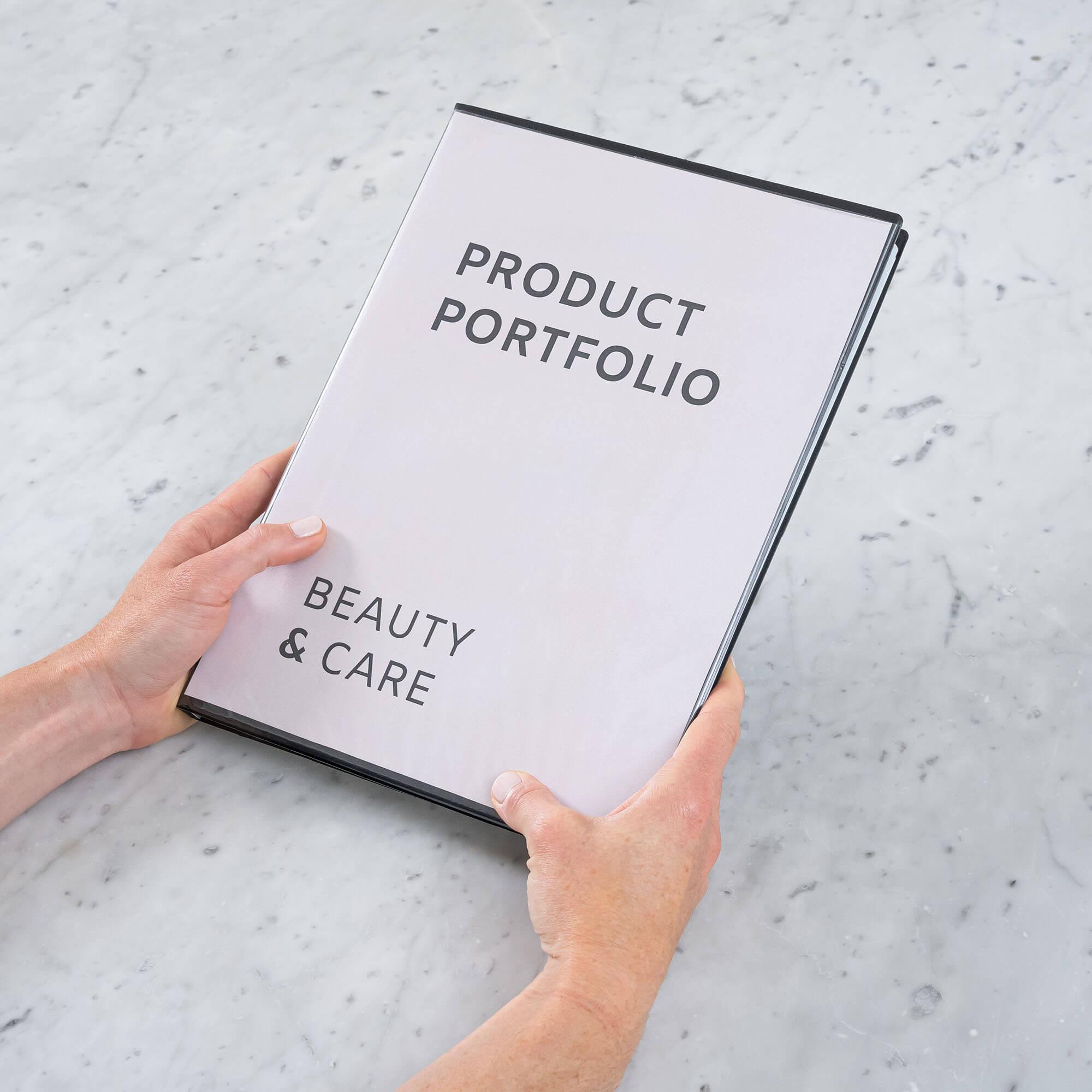 Rillstab Original Display Book Frontview A4 30 Pockets Black 