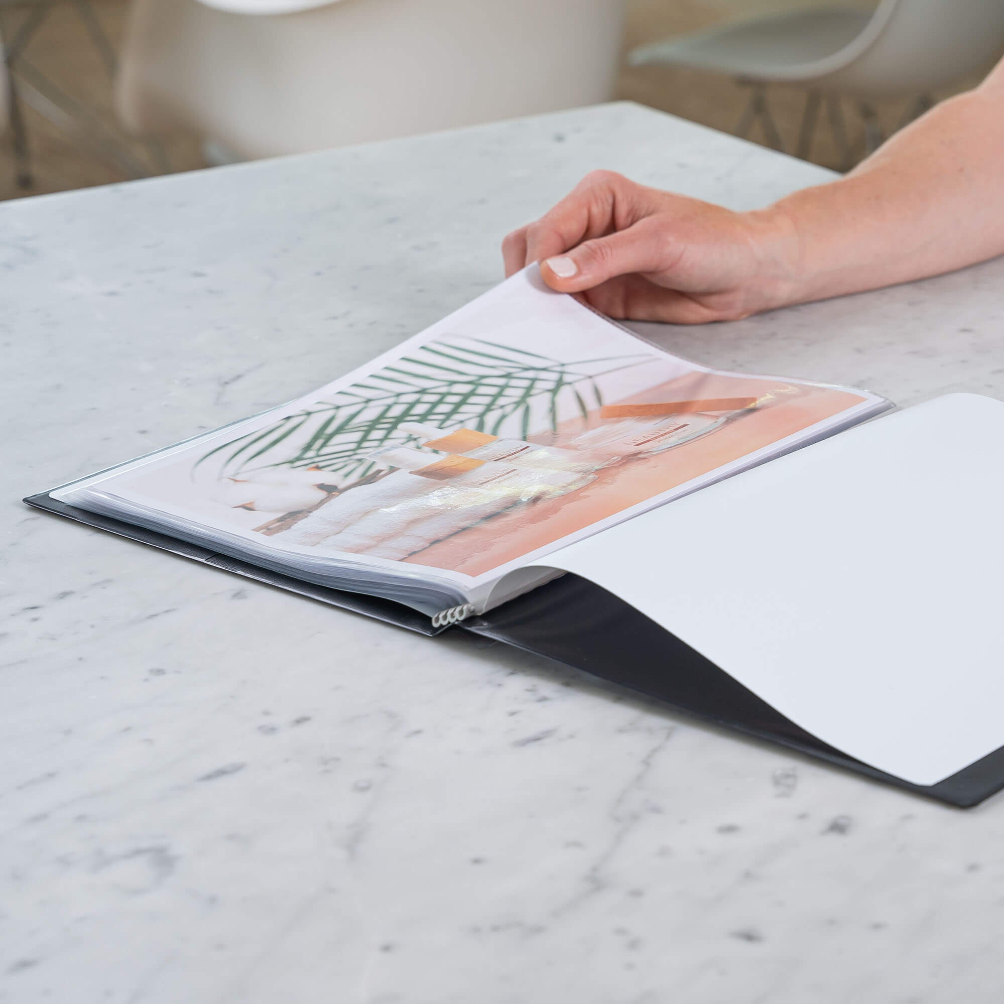 Rillstab Original Display Book A4 40 Pockets Black