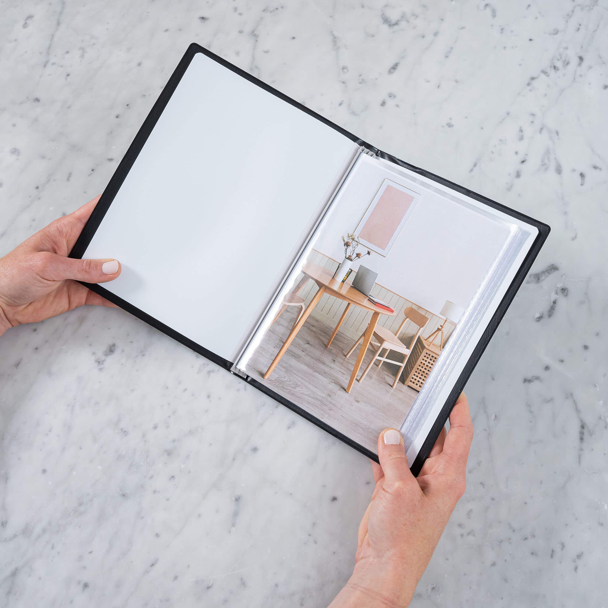 Rillstab Original Display Book A5 30 Pockets Black